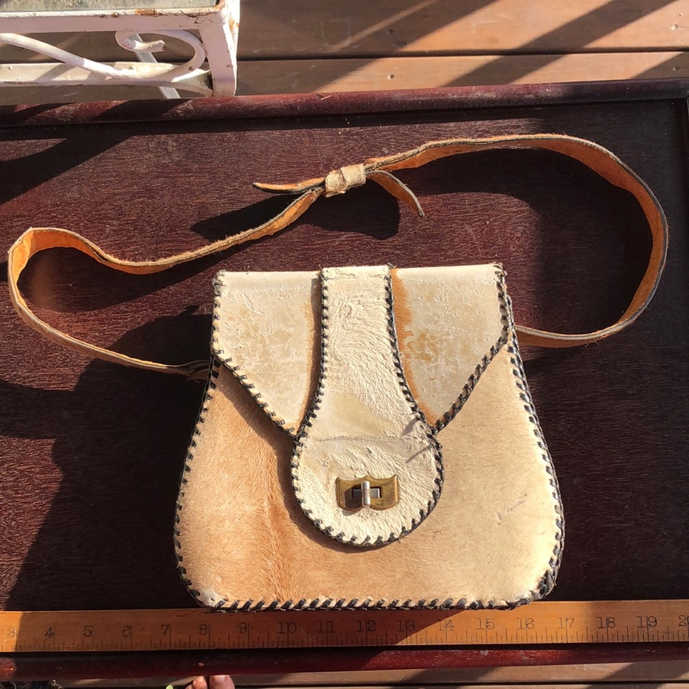 Vintage cowhide purse 1950s